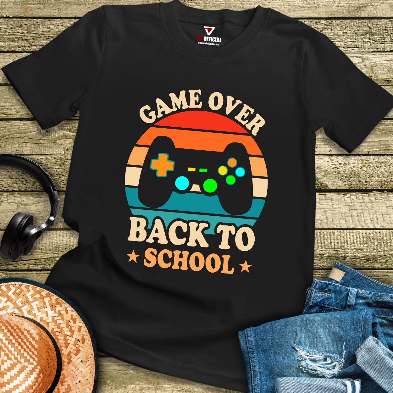 T-Shirt - Game Over Back To School