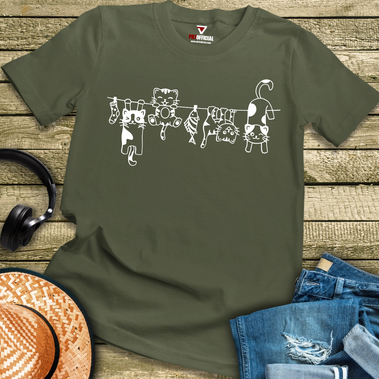 T-Shirt - Hanging Cats