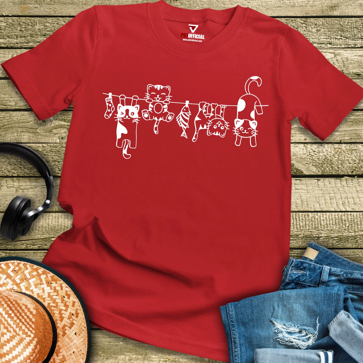 T-Shirt - Hanging Cats