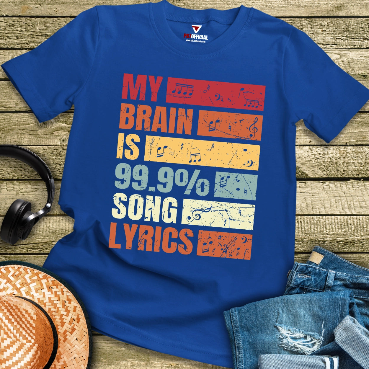 T-Shirt - My Brain Is 99.9% Song Lyrics