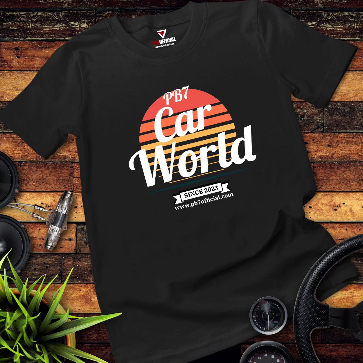 Organic Premium T-shirt - PB7 Car World Retro