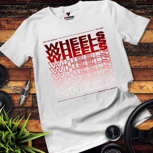 Organic Premium T-shirt - Wheels in Red